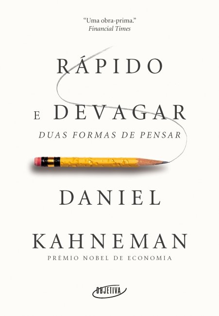 Capa de Rápido e Devagar, de Daniel Kahneman